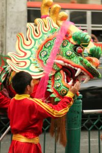 La tête du Dragon lors du défilé du nouvel an chinois