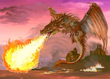 Dragon cracheur de feu