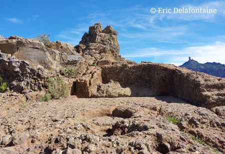 Almogaren : autel guanche sur le Roque Bentayga